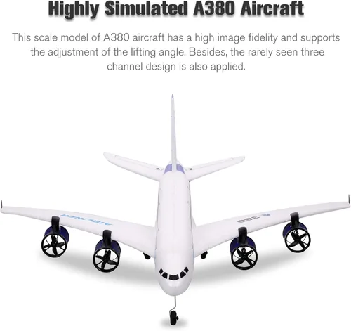 Vista 2 de Avión RC GoolRC A380, avión de control remoto 2.4G 3CH, avión RC fácil de volar para principiantes, modelo de planeador de ala fija de espuma EPP