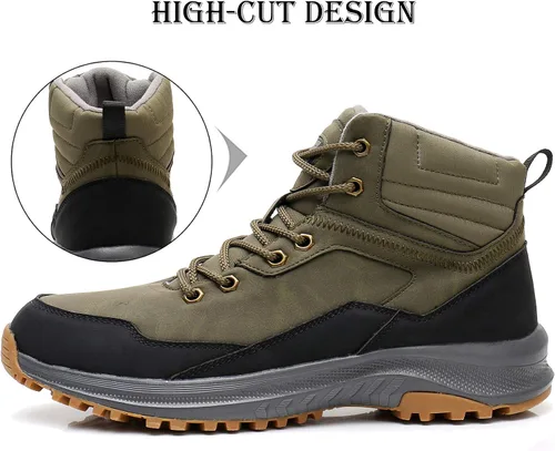 Vista 2 de UPSOLO Mens Waterproof Winter Boots