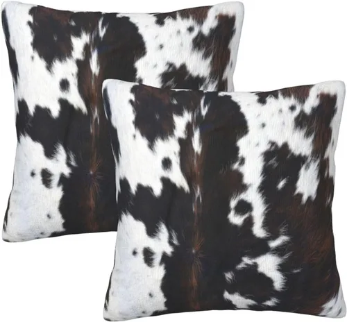 Vista 21 de Juego de 2 fundas de almohada de árbol de bosque natural, fundas de almohada de algodón de 16 x 16 pulgadas, fundas de almohada de algodón