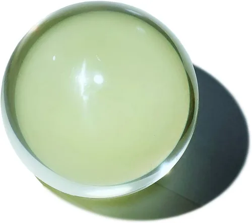 Vista 3 de DSJUGGLING Bola Fushigi de 2.953 in que brilla en la oscuridad, esfera flotante de contacto profesional de 3 pulgadas para actuaciones escénicas
