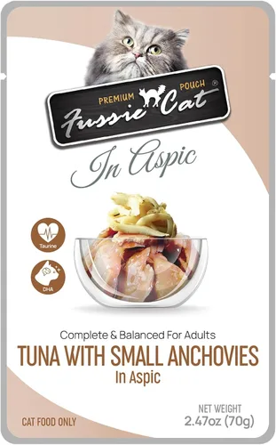 Vista 14 de Fussie cat Atún premium con salmón en Aspic