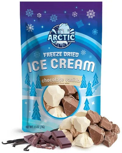 Vista 22 de Arctic Farms Trozos de Helado Liofilizado Empaquetados y en Caja - No se Derrite (1 libra, S'mores)
