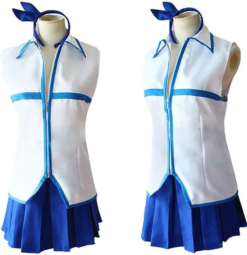 Vista 5 de Oikawa Lucy - Disfraz de cosplay de Lucy Uniformes, conjunto completo para mujer