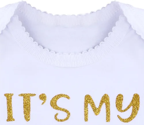 Vista 3 de Its My 1st2nd Birthday Outfit - Conjunto de 4 bragas de tutú para bebé