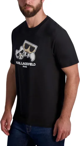 Vista 2 de Karl Lagerfeld Paris Kocktail Karl & Choupette - Camiseta de manga corta para hombre