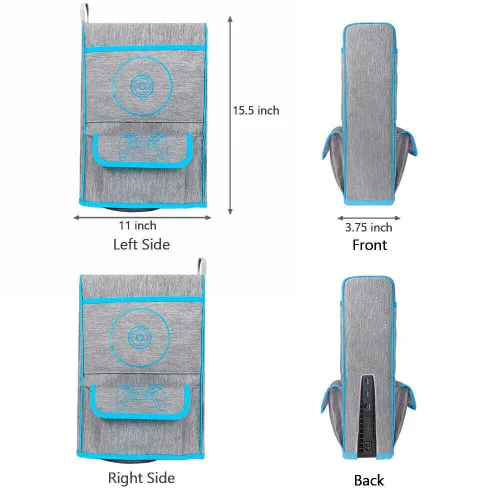 Vista 6 de ANLINKSHINE PS5 Controller Storage Pocket Protective, Nylon Dust Cover for Game Console, Skin Cover Anti Scratch Protector Sleeve Compatible with