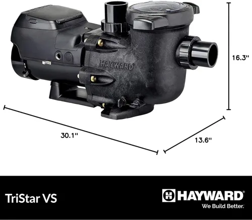 Vista 8 de Hayward Bomba de piscina, 1.85 HP (W3SP3202VSP), color negro