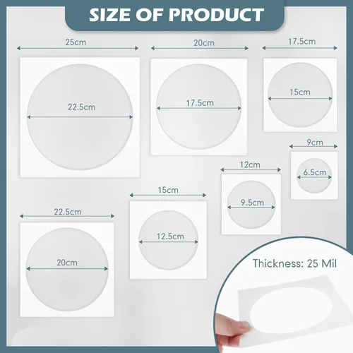 Vista 2 de Teling 14 Piezas Plantillas Grandes para Pintar en Madera Plástico Plantilla de 5 Puntas Plantillas de Pintura para Tela Paredes Artes Papel