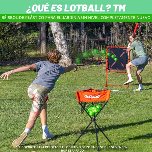 Vista 2 de GoSports LotBall Juego de Bate y Pelota de Béisbol para Patio Trasero - Juego de Béisbol de Plástico para Niños