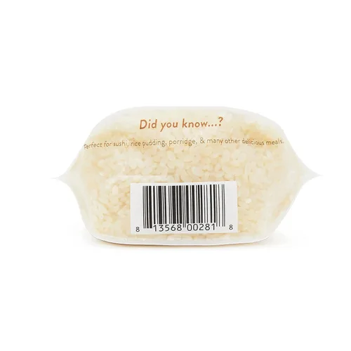 Vista 4 de Arroz de sushi (16 onzas) – Grano corto pegajoso blanco – Vegano, sin OMG, fabricado en Estados Unidos – Sushi, bola de arroz y platos japoneses