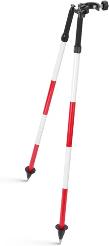 Vista 16 de Trípode Bípode de Liberación con Pulgar para Topografía, Trípode Bípode de Aluminio para Postes Prismáticos o Postes GPS de Estación Total GPS GNSS