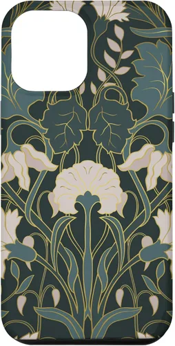 Vista 25 de iPhone 16 Art Nouveau Floral Pattern Case