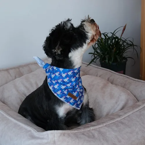 Vista 4 de Unique style paws Bandana para perro con bandera del Día de la Independencia, ideal para perros pequeños, medianos y grandes Bandana de tiburón