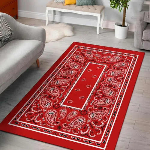 Vista 16 de Alfombra bandana personalizada, alfombra de área para decoración del hogar, alfombras para sala de estar, dormitorio, comedor (alfombra bandana 06)