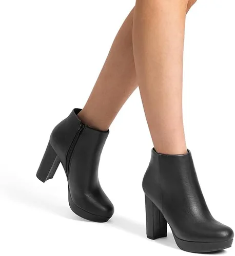 Vista 6 de DREAM PAIRS - Botines de tacón alto para mujer