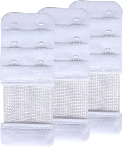 Vista 10 de SAMGU Extensores de brasier para mujer, 2 ganchos, 3 ganchos, 4 ganchos, 5 ganchos, 6 ganchos, correa de extensión de brasier elástica suave 2