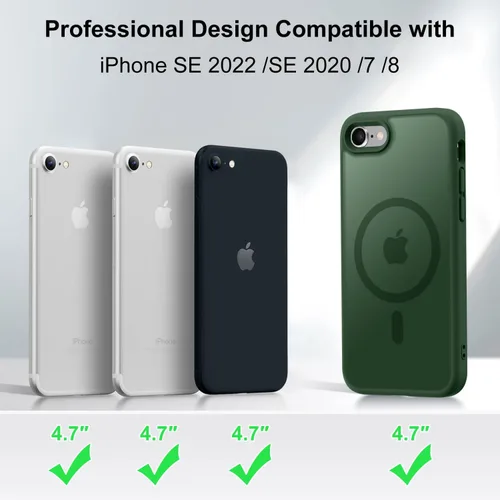Vista 547 de MOCCA - Funda magnética resistente para iPhone XR de 6.1 pulgadas, compatible con MagSafe, funda con protección contra caídas de grado militar