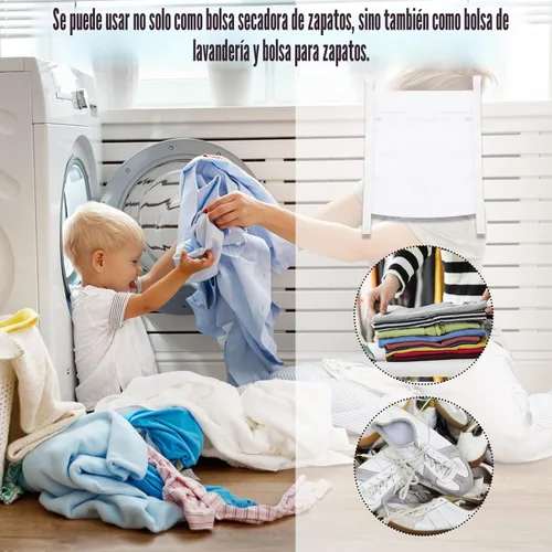 Vista 5 de Bolsas de lavandería, bolsa de red para lavar y secar zapatillas para secadora, bolsas de lavandería grandes, bolsas de malla HoneyComber