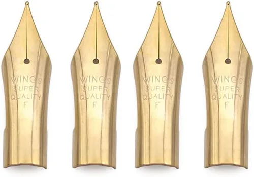 Vista 11 de 2 puntas especiales de repuesto para pluma estilográfica, perfectas para bolígrafo piloto 78G 88G KaKuno (1 punta F plateada y 1 punta EF plateada)