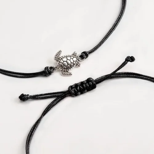 Vista 5 de DORAFO Pinky Promise - Pulsera a juego a distancia, pulseras de mejor amigo, pulsera a juego para parejas de mejores amigos, relación de amistad