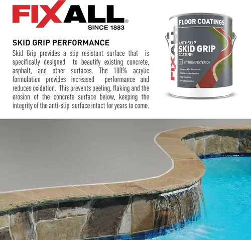 Vista 3 de FIXALL Skid-Grip Pintura para acabado antideslizante 100% acrílica con textura