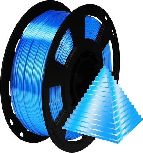 Vista 18 de Bblife - Filamento PLA multicolor de arcoíris, brillante, cambia rápidamente de color y tiene un efecto sedoso, material para impresión 3D, 2.2