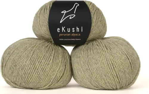 Vista 115 de 100% Hilo de Alpaca Baby para Tejer y Ganchillo - 1 Cono de Hilo Premium DK - Ligero, Hipoalergénico y Térmico Hecho en Perú - Ideal para Proyectos