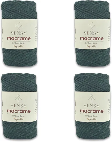 Vista 53 de Cuerda de poliéster Sensy Premium de 3 mm, 120 metros, 100% cordón de polipropileno, cuerda de macramé de 3 mm, cordón para bolsos de ganchillo