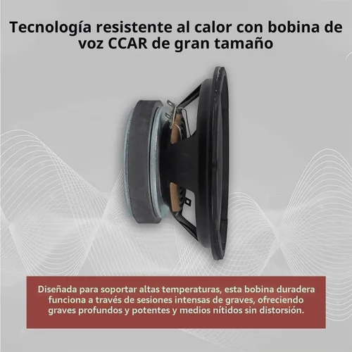 Vista 5 de Rockville RM84PRO - Altavoz para automóvil de rango medio de 8 pulgadas, 4 ohmios SPL, 108dB