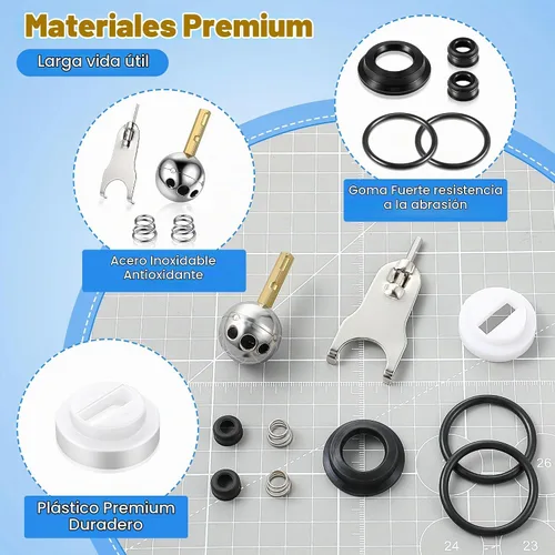 Vista 3 de Dreyoo Kit de reparación de grifo de ducha compatible con Delta/Peerless, 1