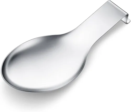 Vista 15 de Nuanchu 6 piezas de acero inoxidable soporte para cucharas y espátulas para estufa, mango para cucharón, soporte para cucharas para encimera Negro