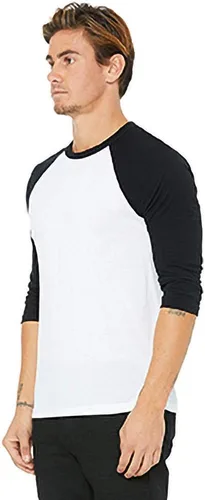 Vista 4 de Bella + Canvas - Camiseta de béisbol de manga 34 (3200Y)