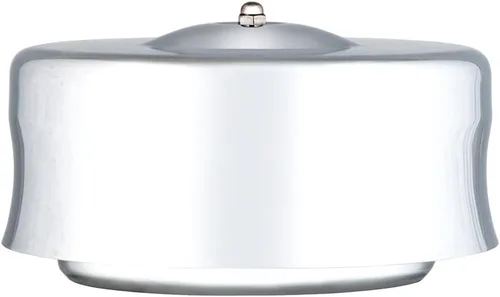 Vista 3 de United Pacific S1103 6-3/8 "Cromo Redondo Conjunto de Filtro de Aire (Estilo Domo)