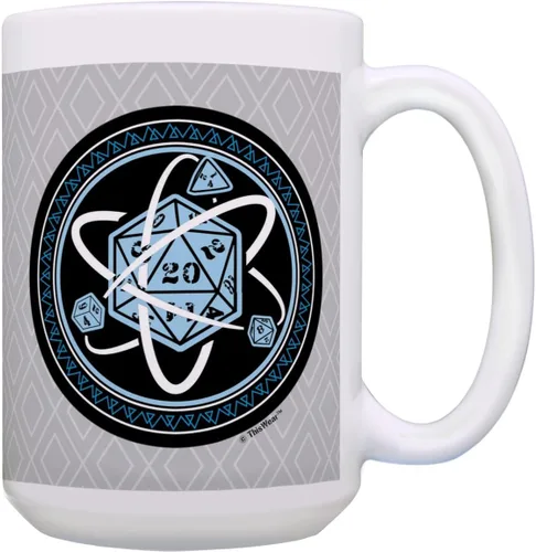 Vista 12 de Gaming Gifts D20 Dice Roll Critical Fail The Dark Elf Laughs Crit Fail Dados Taza Negro 15oz - Elfo Oscuro