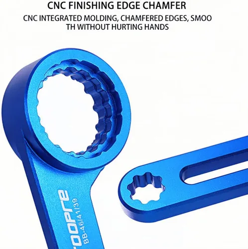 Vista 6 de Llave de eje central 6 en 1, soporte inferior profesional, multiherramienta, kit universal de servicio de bicicleta para sistemas estándar ISO/JIS