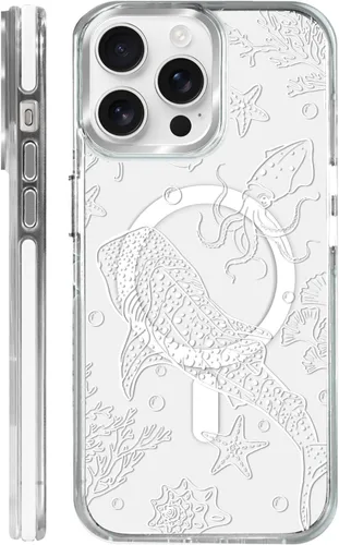 Vista 10 de Funda para iPhone 13/14 [compatible con Magsafe], funda magnética transparente de silicona a prueba de golpes con patrón de versículos de la Biblia