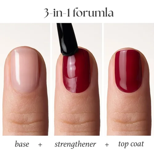 Vista 2 de Julep Color de uñas de secado rápido Fuerza en números Capa base, capa superior y endurecedor de uñas 3 en 1 para un uso más fuerte y duradero
