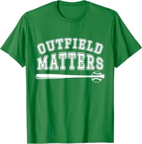 Vista 4 de Playing Baseball Outfield Matters - Camiseta Baseball Outfields Funny, Rojo