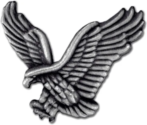 Vista 7 de PinMart Pin Patriótico del Águila – Águila Americana Volando – Broche para solapa esmaltado en bronce, color dorado chapado o chapado en níquel