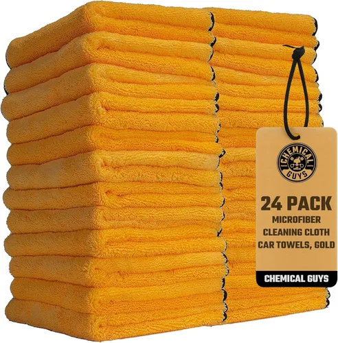 Vista 12 de Chemical Guys Toallas profesionales de microfibra de alta calidad para autos, azul, 16 x 16 pulgadas, paños ultra suaves y sin arañazos