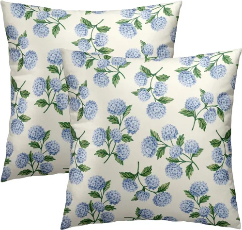 Vista 34 de Fundas de cojín decorativas con temática de verano náutica costera de 12 x 12 pulgadas, juego de 2 fundas de cojín de color aguamarina azul verdoso