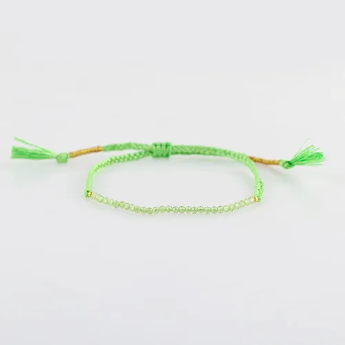 Vista 19 de Thecraftman - Pulsera trenzada de cuentas naturales, cristales energéticos, regalo para ella, pulsera de protección de hilo trenzado de mano