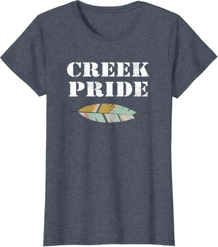 Vista 55 de Creek Native American Pride - Camiseta, Negro, S