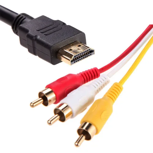 Vista 3 de MaxLLTo HDMI macho a 3 RCA AV Audio Video 5FT Cable Cable Adaptador para TV HDTV DVD 1080p