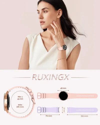 Vista 8 de Relojes inteligentes para mujeres/hombres (hacer llamadas), reloj inteligente de fitness con monitor de frecuencia cardíaca, SpO2/sueño, podómetro