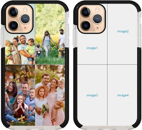 Vista 10 de Funda de teléfono personalizada para iPhone 11 Pro Max personalizada con collage de múltiples imágenes, fundas resistentes a los arañazos, a