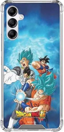 Vista 6 de Skinit Funda transparente compatible con Galaxy A14 5G, diseño oficial de Dragon Ball Super Goku