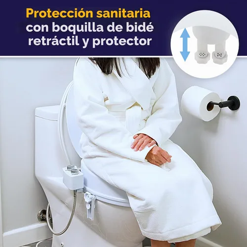 Vista 6 de Drive Medical PreserveTech Asiento de Inodoro Elevado con Bidet (Agua Ambiente) Elevación de Asiento de Inodoro, Asientos de Inodoro Elevados