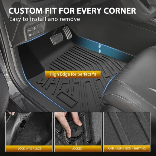 Vista 4 de Powerty Alfombrillas para Jeep Grand Cherokee L 2021-2025 (solo reposabrazos central de 6 plazas sin segunda fila), accesorios de revestimiento