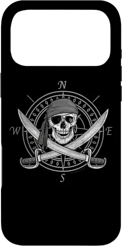 Vista 22 de Pirate Skull and Cutlasses Compass Distressed Case for iPhone 17